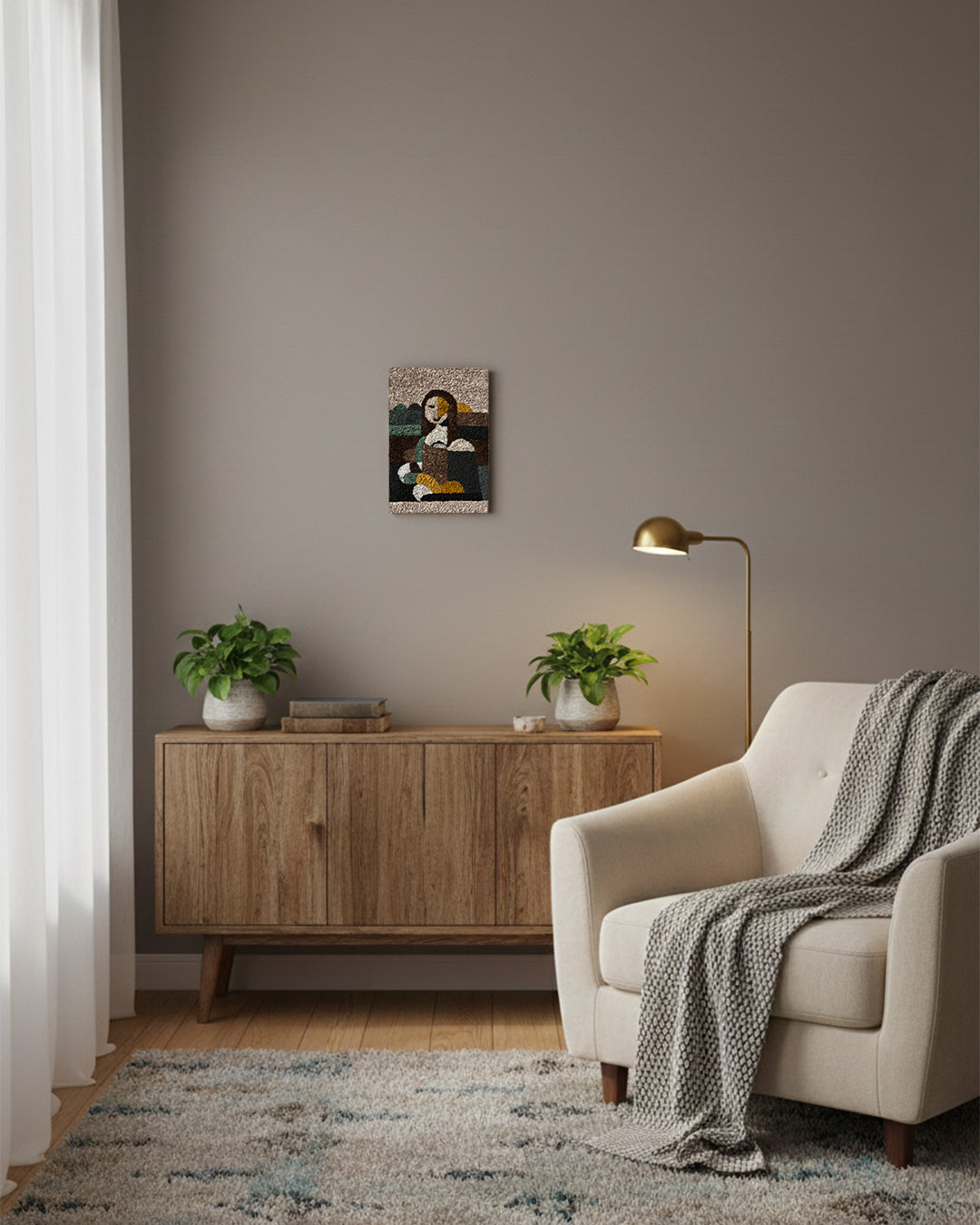 Mona Lisa - Χειροποίητο πορτρέτο από χαρτοπολτό