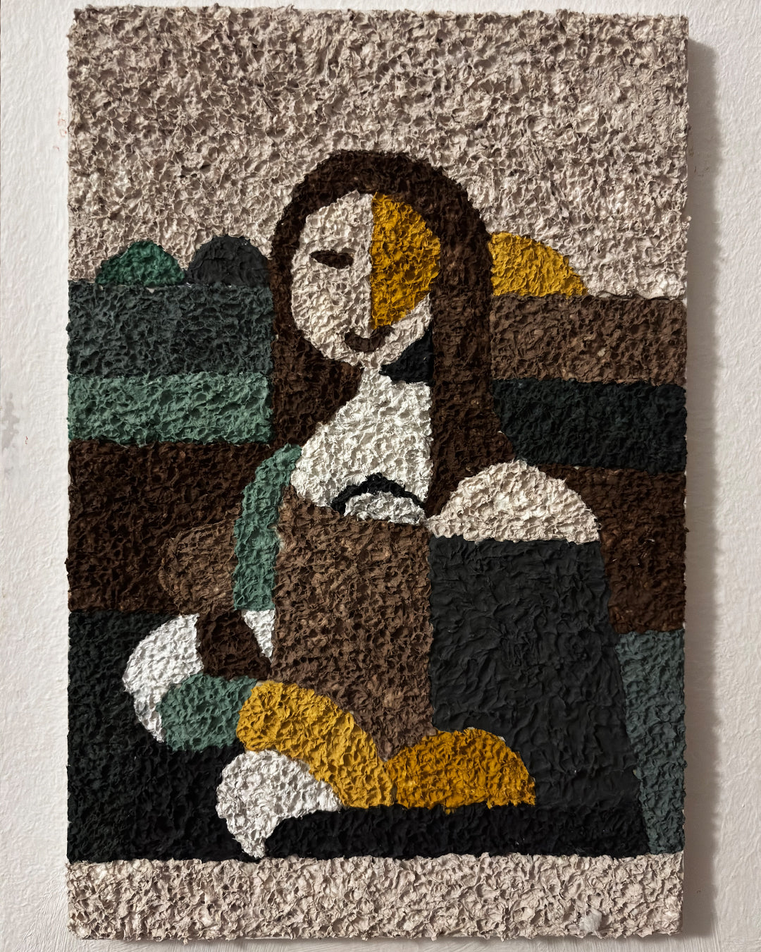 Mona Lisa - Χειροποίητο πορτρέτο από χαρτοπολτό