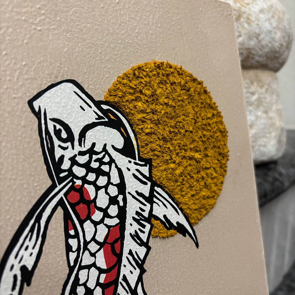 Koi Fish - Χειροποίητο πορτρέτο από χαρτοπολτό