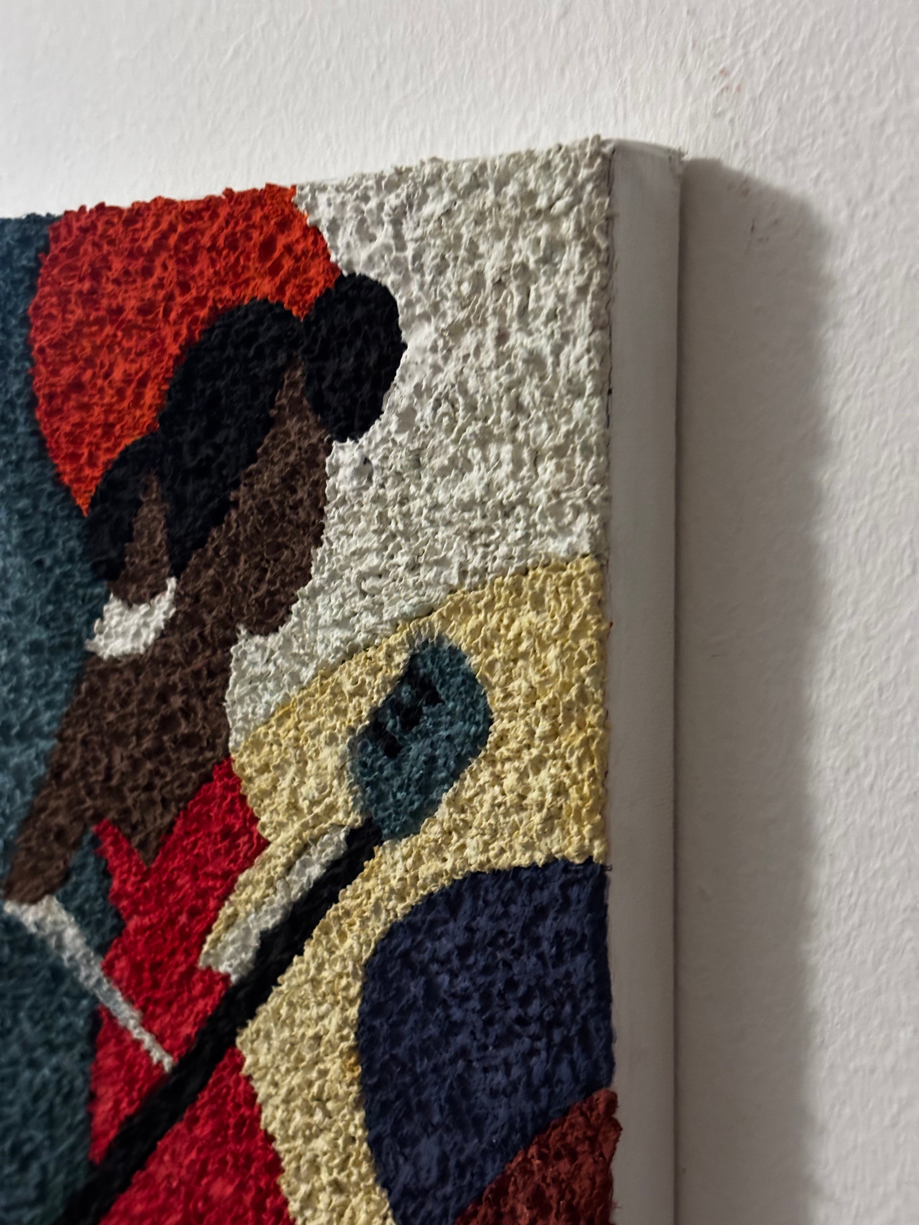 Τραγουδίστρια - Χειροποίητο πορτρέτο από χαρτοπολτό